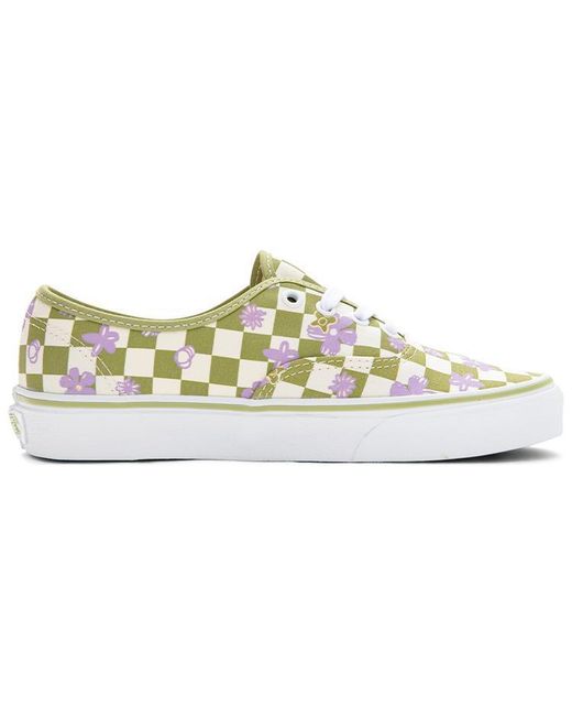 Vans White Wallpaper Authentic Checkered Floral for men