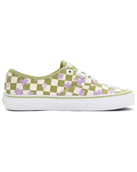 Vans White Wallpaper Authentic Checkered Floral for men