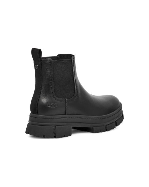 Ugg Black Ashton Chelsea Leather Boots