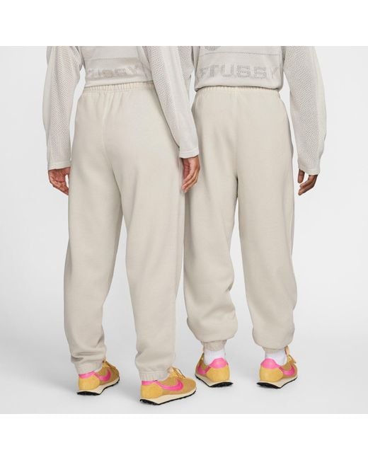 Nike X Stussy Washed Sweatpants 'Light Bone' in White for Nike X Stussy Washed Sweatpants 'Light Bone' in White for