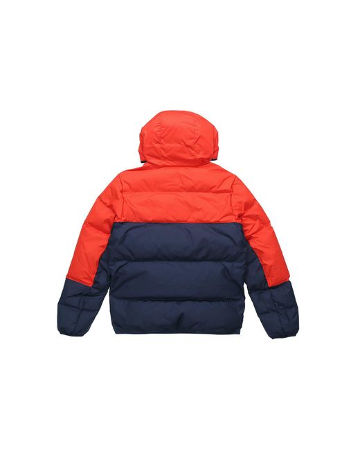 Nike Sportswear Down-Fill Windrunner Hooded Stay Warm Colorblock Short Down Jacket Redblue for men