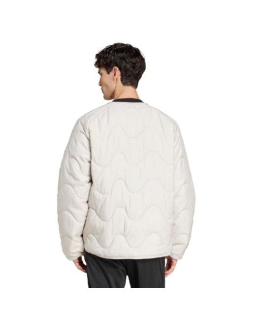 Adidas White Nuganic Winter Insulation Jacket for men
