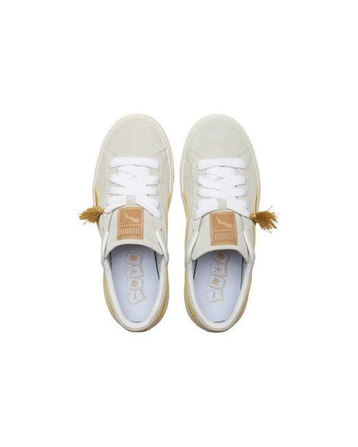 PUMA White (Wmns) Suede Platform 'Year Of Ox'