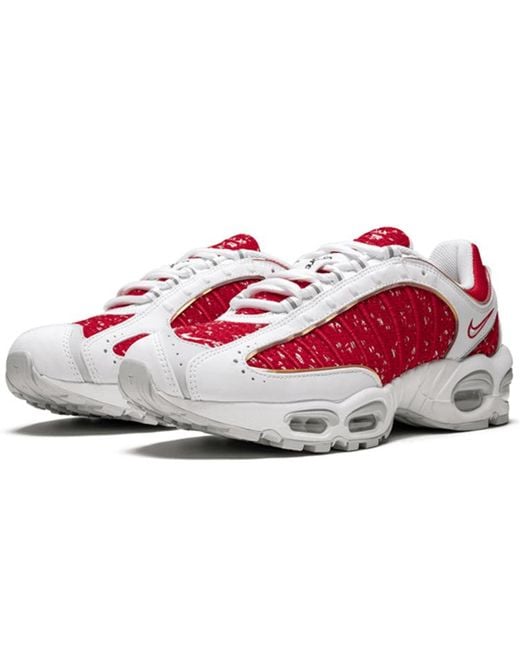 Nike Red X Supreme Air Max Tailwind 4 'University' for men