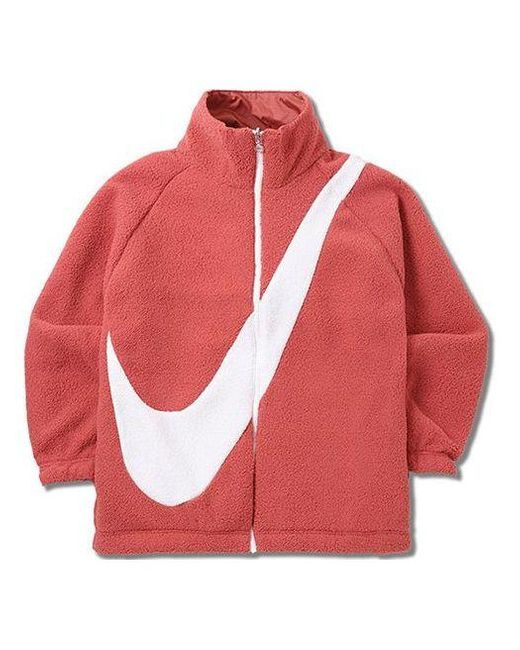 Nike Red Lamb's Wool Reversible Jacket Asia Edition