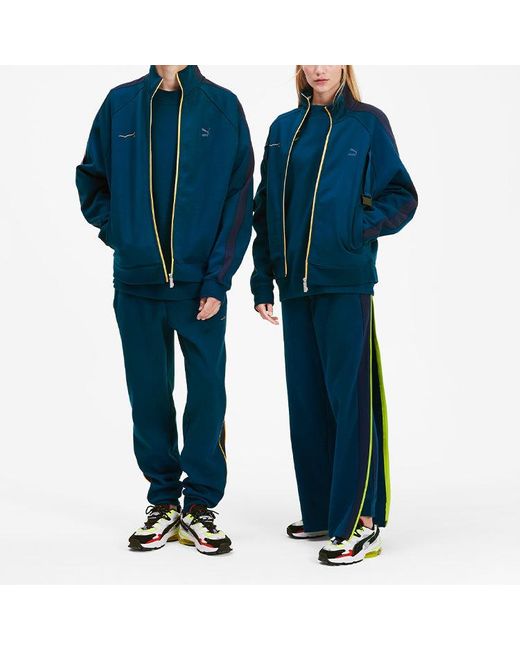 PUMA X Ader Error Printing Stand-up Collar Jacket Dark-blue for men