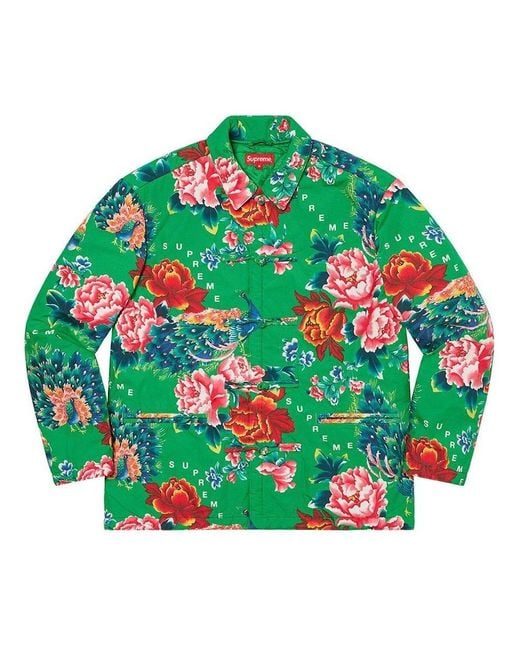 Supreme Green Peacock Jacket for men