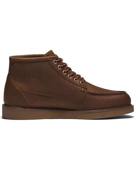 Timberland Brown Newmarket Ii Moc Toe Chukka Boots Nubuck' for men