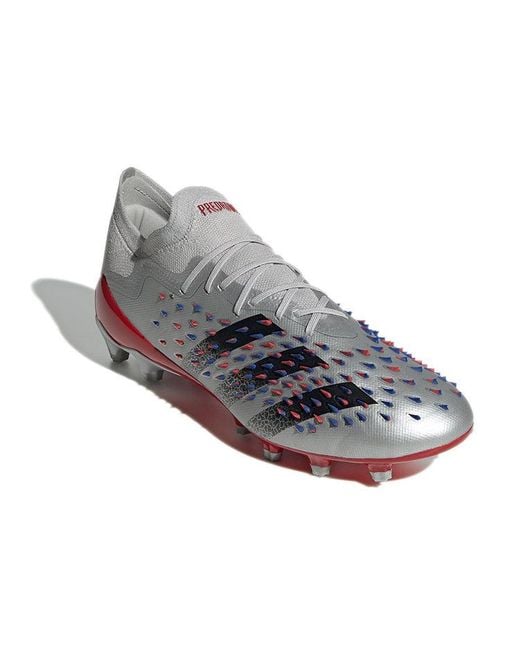 Adidas White Predator Freak .1 L Ag Artificial Grass for men