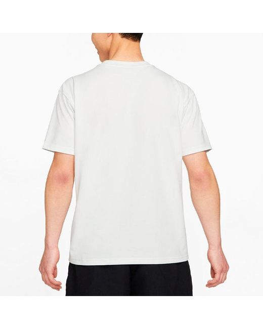 Nike White Acg Alphabet Pattern Printing Sports Short Sleeve for men