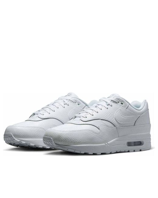 Nike White Air Max 1 Premium Snakeskin' for men