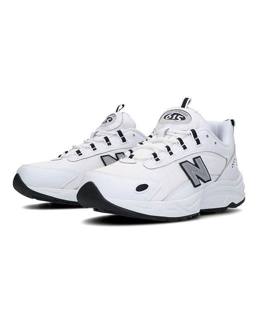 New Balance White Ml615 D Wide for men