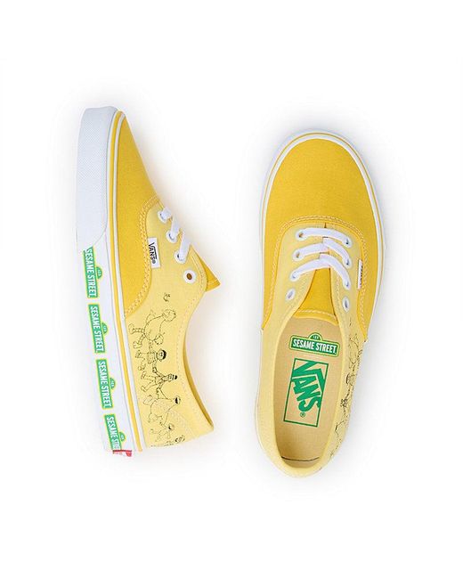 Vans Yellow X Sesame Street Authentic Shoes for men