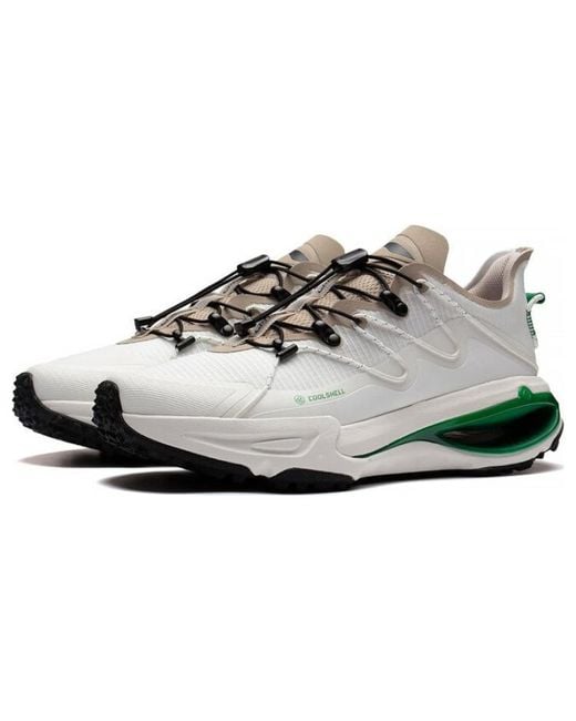 Li-ning White Yijie Hiking Shoes Tan' for men
