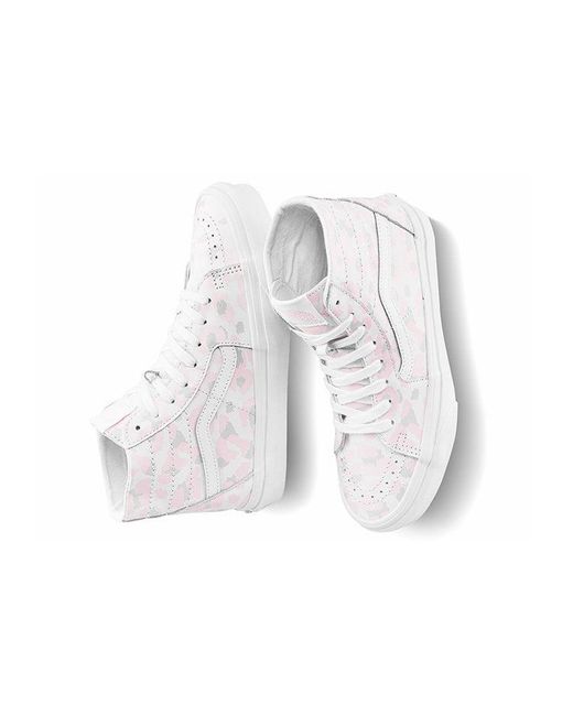 Vans White Sk8-Hi Tapered Shoes for men