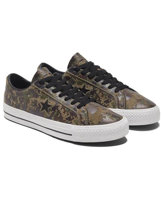 Converse Brown One Star Pro Low 'Digi Camo' for men