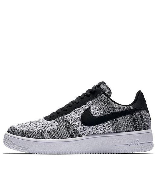 Nike Black Air Force 1 Flyknit Low 2.0 'Oreo' for men