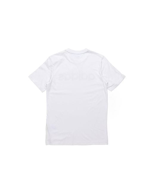 Adidas White Neo M Ce Logo T1 Logo Printing Sports Round Neck Training Short Sleeve for men