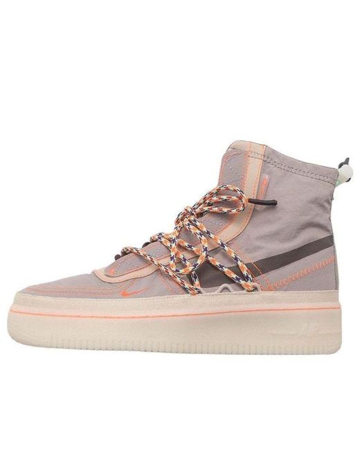 Nike Brown Air Force 1 Shell Grey