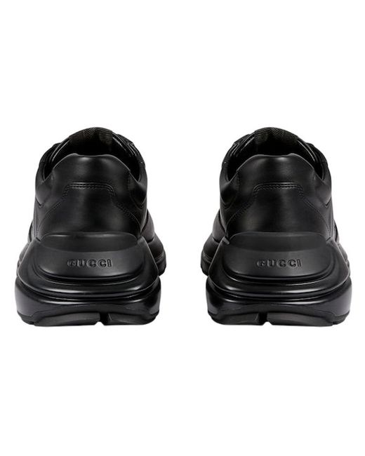 Gucci Black Rhyton 'Interlocking G for men
