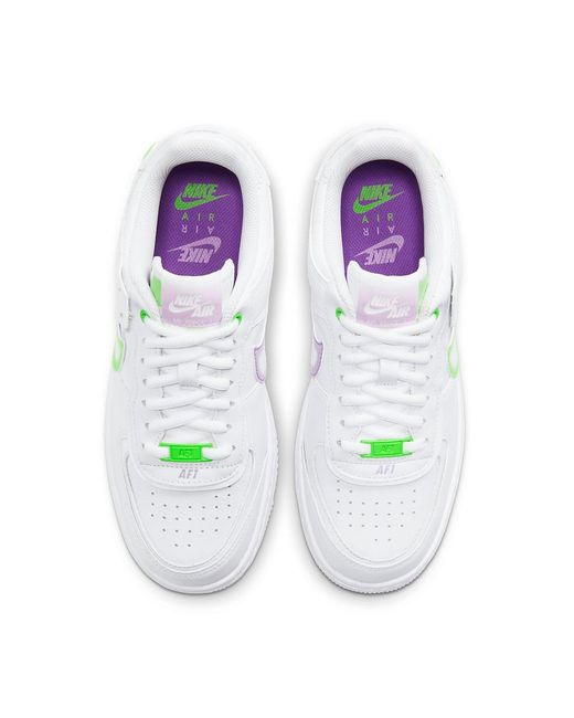 Nike White (Wmns) Air Force 1 Shadow Electric'