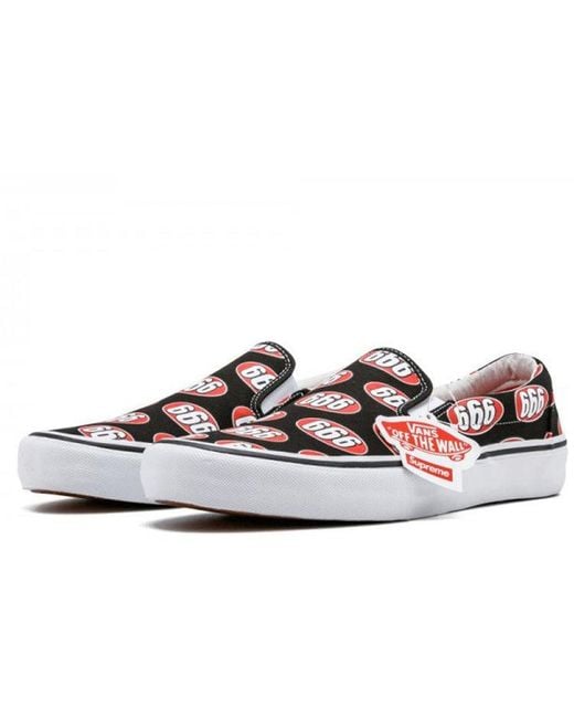 Vans Red Supreme X Slip-On 666' for men