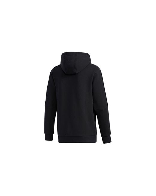 Adidas Blue Neo Cs Velour Hdy Sports Hooded Long Sleeves Pullover for men