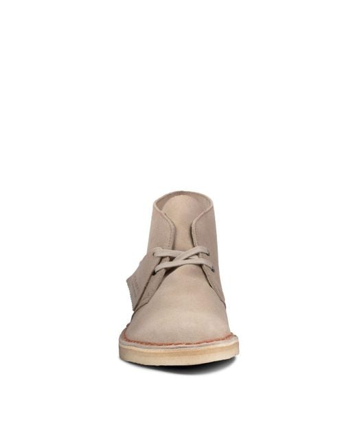 Clarks Natural Desert Boots 'Sand Suede' for men
