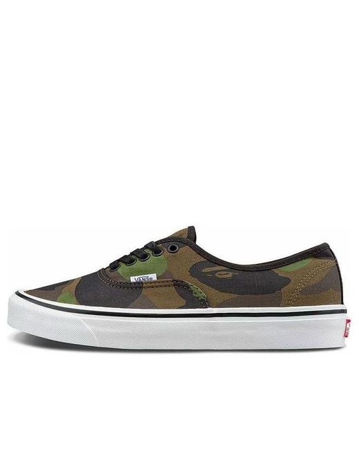 Vans Brown Bape X Authentic 44 Dx 'First Camo' for men