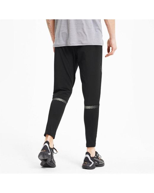 PUMA Black Runner Id Tapered Pants for men