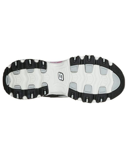 Skechers Blue (Wmns) D Lites Low-Top Running Shoes