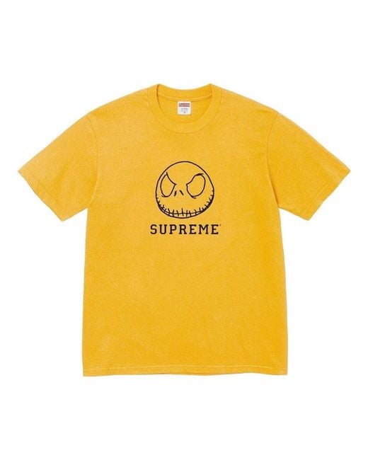 Supreme Yellow Skeleton T-Shirt for men