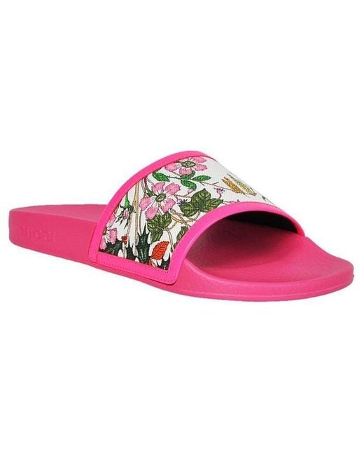 Gucci Pink (Wmns) Pursuit Pool Slide Floral'