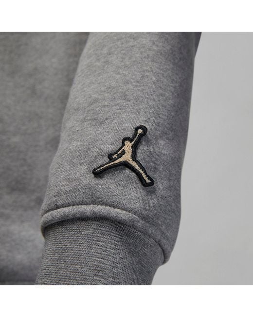 Nike Gray Holiday Fleece Crew Sweatshirt for men