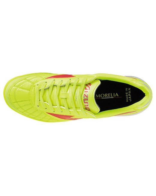 Mizuno Yellow Morelia Sala Japan Tf Football Soccer Cleats Shoes for men