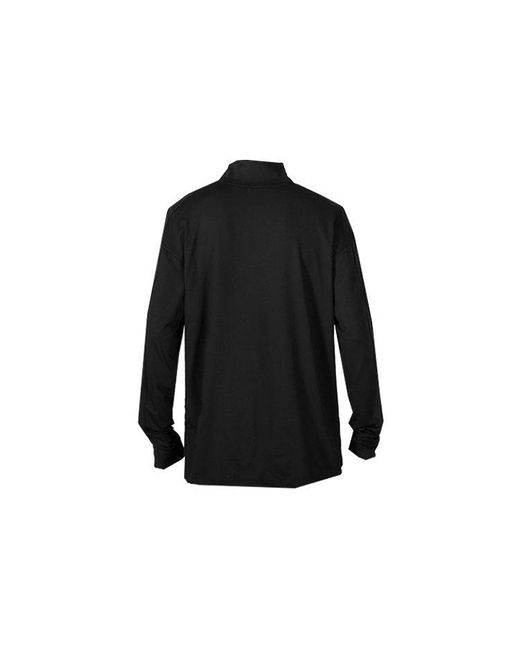 Nike Black Training Sports Half Zipper Long Sleeves T-Shirt for men