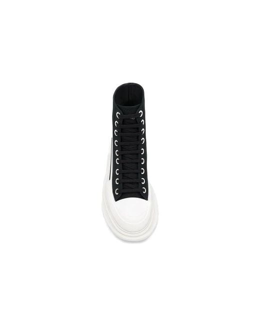 McQueen Black (Wmns) Tread Slick Boots