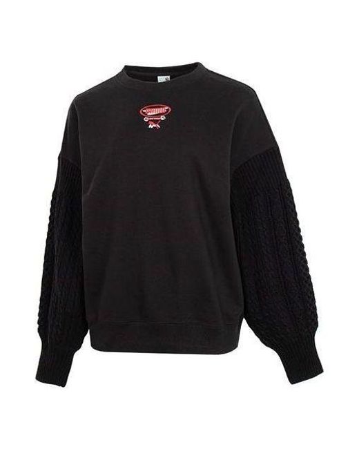 PUMA Black (Wmns) Crew Neck Sweatshirt