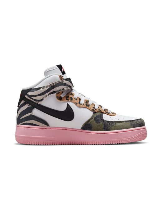 Nike Red (Wmns) Air Force 1 Mid 'Tunnel Walk'
