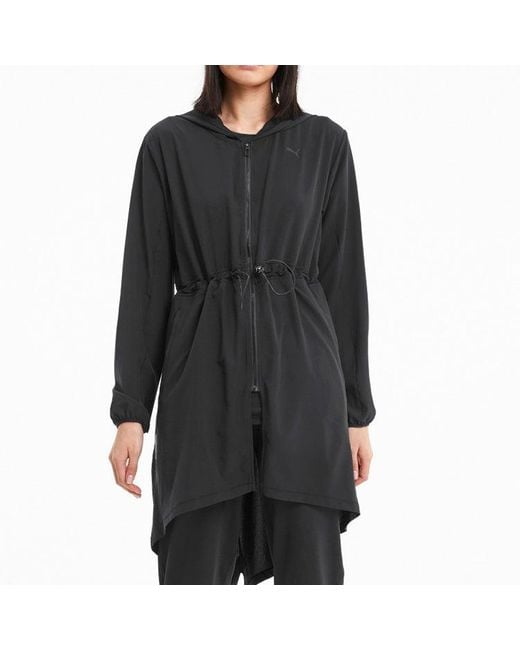 PUMA Black (Wmns) Studio Flow Woven Hooded Jacket