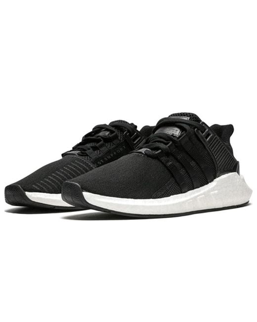 Adidas Black Eqt Support 93/17 'Milled Leather' for men