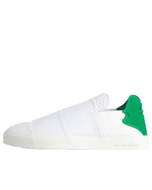 Adidas White X Pharrell Elastic Slip On for men