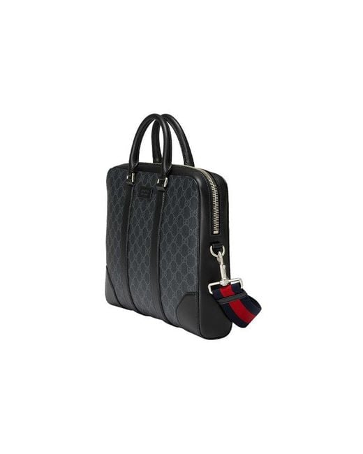 Gucci Black Gg Supreme Briefcase for men