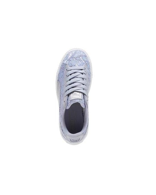 PUMA Blue (Wmns) Basket Platform Fo Lace Up 'Icelandic'