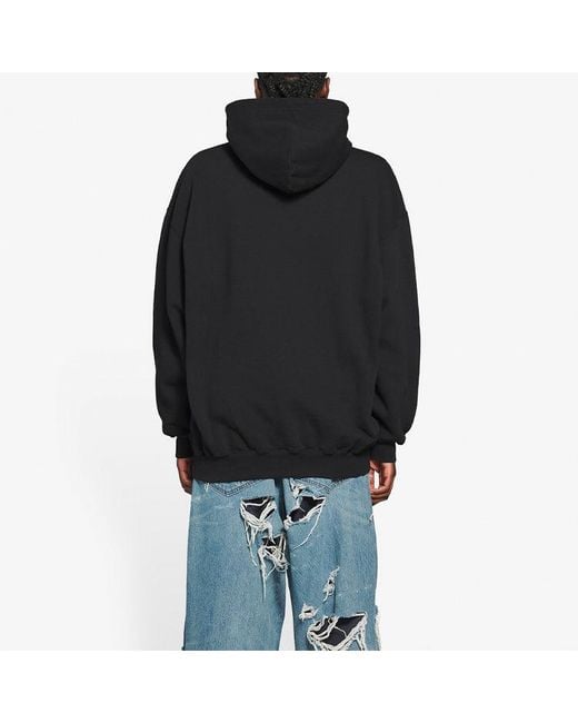 Balenciaga Blue (Wmns) Bb Pixel Fleece Drawstring Hooded Long Sleeves Hoodie