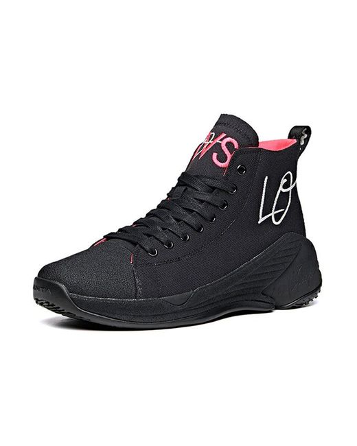 Anta Black (Wmns) Basketball Series Sneakers Canvas