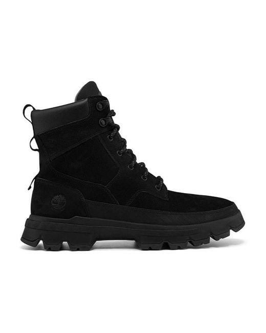 Timberland Black Originals Ultra Wide Fit Waterproof Boots 'Jet Barefoot Buffed' for men