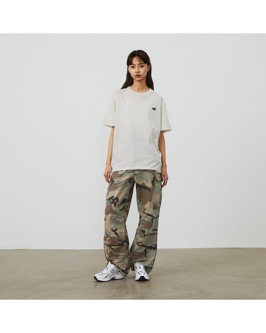 New Balance White Nb Athletics T-Shirt