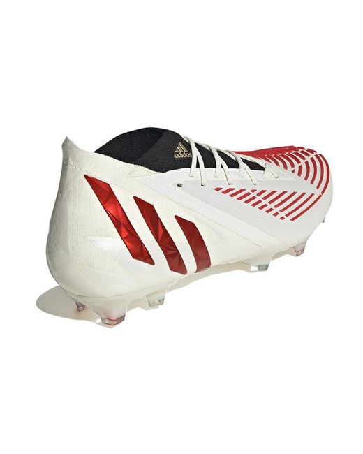 Adidas White Predator Edge.1 Fg 'Off Vivid' for men