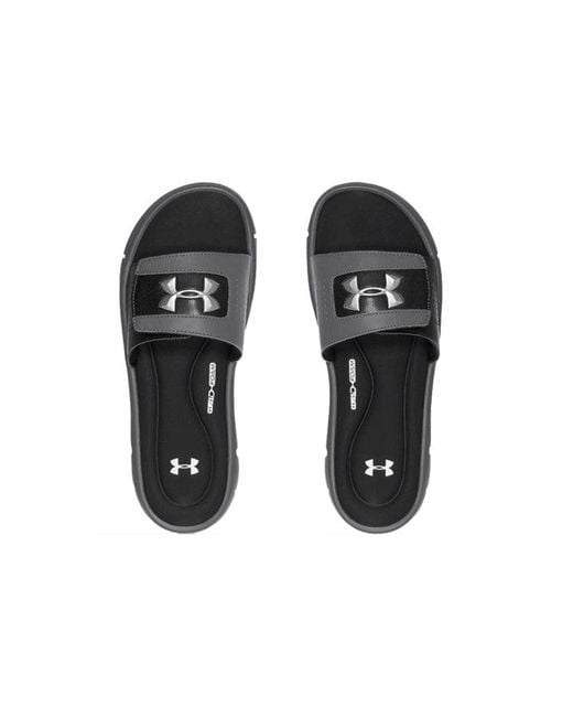 Under Armour Gray Ignite V Slippers for men